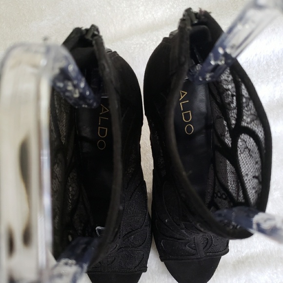 ALDO Open Toe Mesh Booties- size 8.5 - Picture 4 of 7